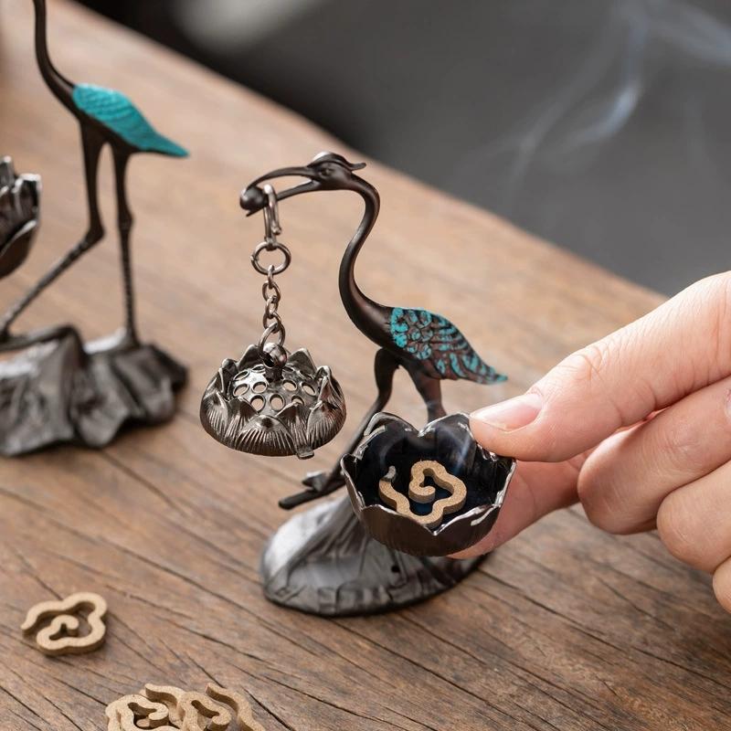 Incense Cone Holder - 【Vrede】 Chinese stijl wierookbrander zinklegering goede