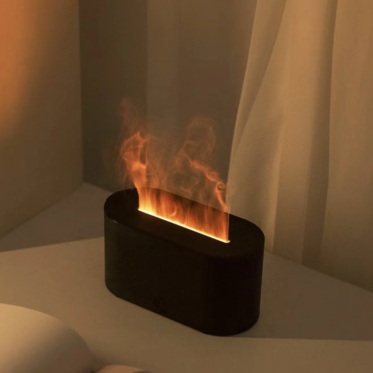 Home Fragrance Potpourri - Luchtbevochtiger met aroma-diffuser, essentiële oliën, mini-vlam,