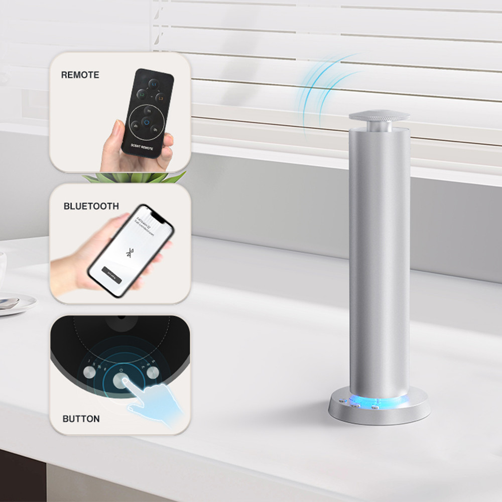 Home Fragrance With Essential Oils - Huisparfum Bluetooth Aroma Diffuser Batterij Metaal