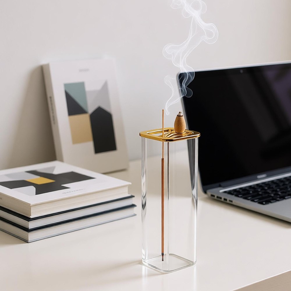 Metal glazen dubbele wierookbr - Incense Cone Holder recensie en prijs