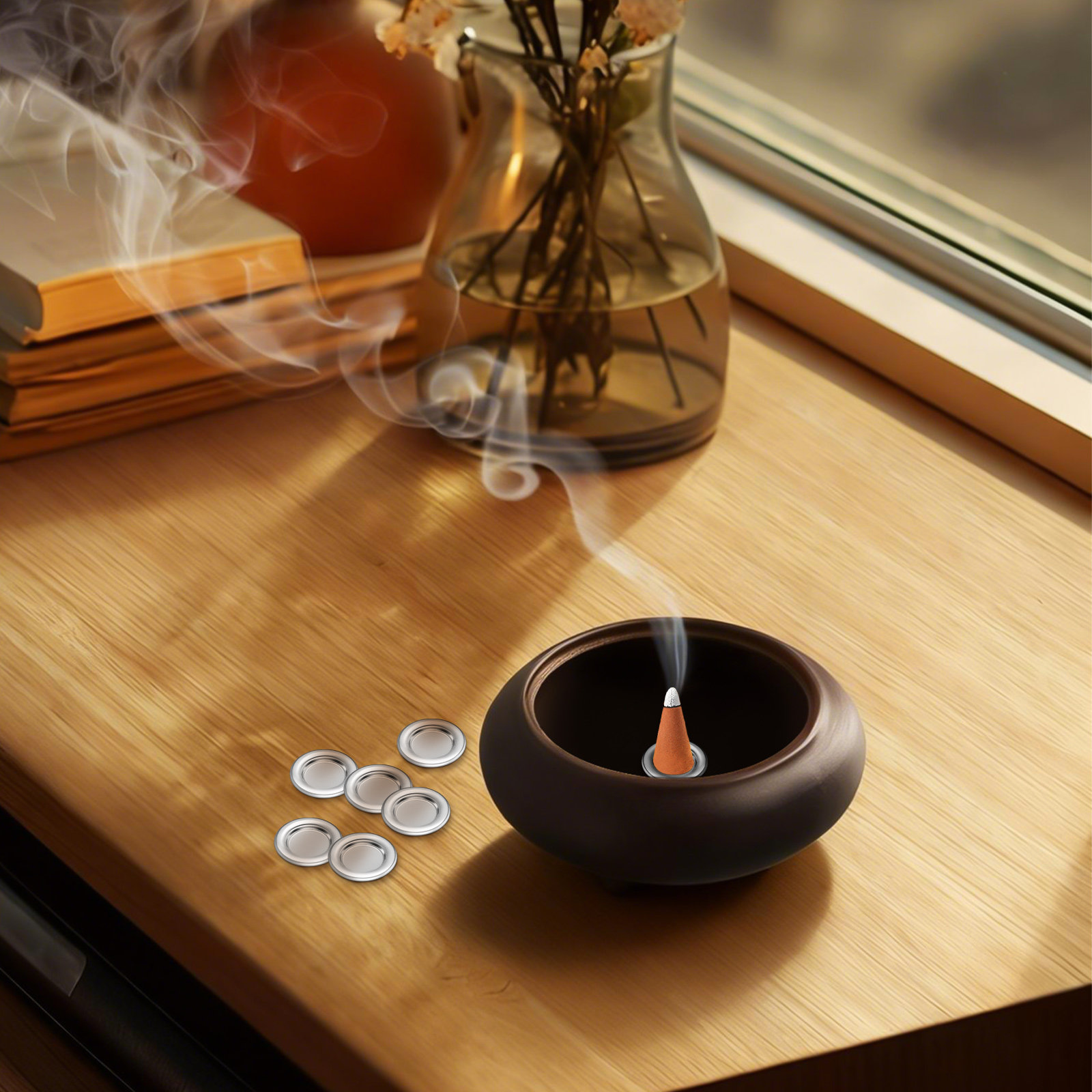 20 stuks metalen wierookbakje  - Incense Cone Holder recensie en prijs